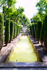 马略卡岛帕尔马的 Jardin des Rei 花园喷泉