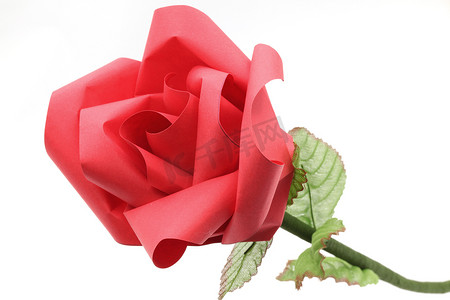 玫瑰花折纸纸工艺