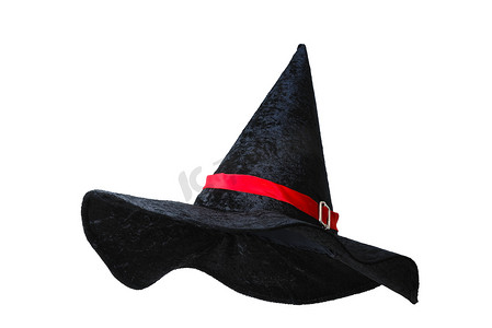 红条黑女巫帽