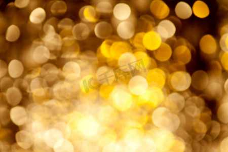 抽象的金色模糊灯光背景