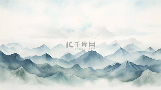 传统绘画背景图片_中国风传统古典水墨山河背景