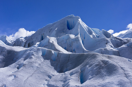 从蓝色冰川表面看，巴塔哥尼亚，阿根廷，南美