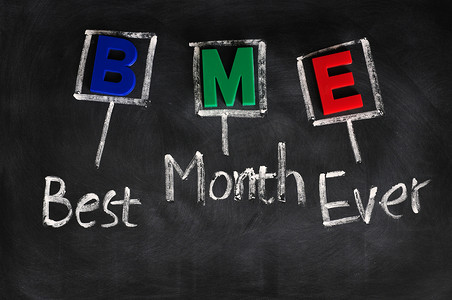 BME Best Month Ever 的首字母缩略词