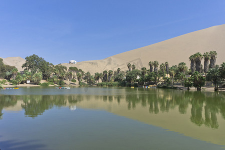 Huacachina 绿洲，伊卡，秘鲁，南美洲