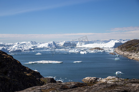 世界气候区摄影照片_“伊卢利萨特冰峡湾联合国教科文组织遗址，西格陵兰岛”