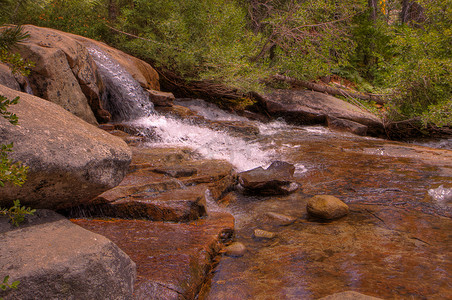 小塞拉利昂瀑布森林背景 HDR