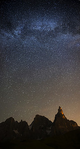 帕莱迪圣马蒂诺上空的银河