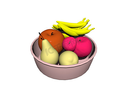 碗里有成熟的水果和美味的水果