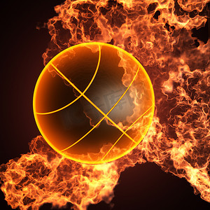 火中的篮球