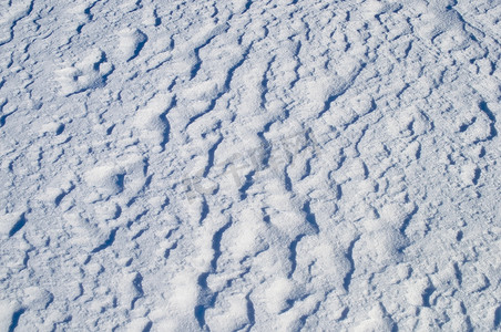 不均匀的雪表面纹理