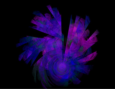 抽象的蓝色紫色漩涡与光线