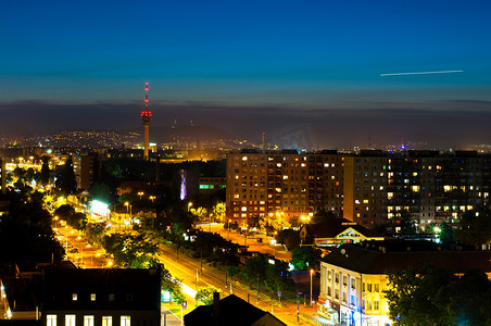 匈牙利城市夜景