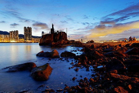 Hong Kong Lei Yue Mun sunset