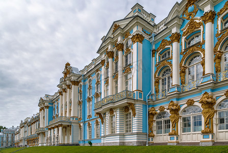 凯瑟琳宫，Tsarskoye Selo，俄罗斯