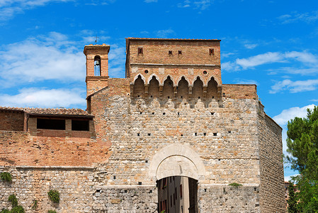 圣吉米尼亚诺摄影照片_Porta San Giovanni - 意大利圣吉米尼亚诺