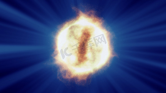 抽象粒子太阳太阳耀斑粒子