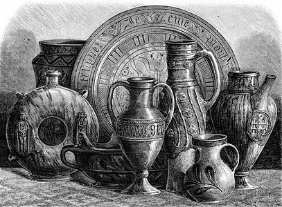 十四世纪和十五世纪的釉面陶器，古董