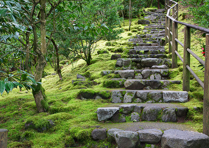 亚洲花园石楼梯