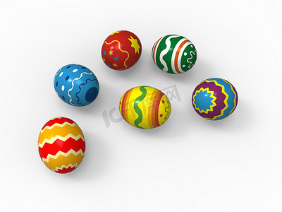 “复活节彩蛋，彩包合集，不同图案”