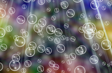 抽象气泡纹理和彩色背景