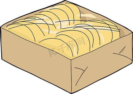甜甜圈手绘摄影照片_密封盒中的炸玉米饼壳