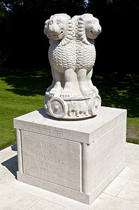 印度在佛兰德斯战场纪念碑在伊普尔