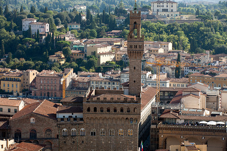 佛罗伦萨 — 从 Duomo 圆顶看旧宫