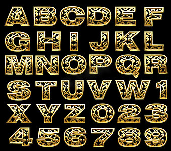 金色字母集