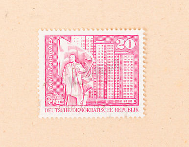 德国 — 大约 1980 年：德国印制的邮票显示 Berli