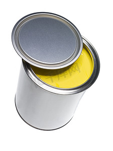 黄色油漆罐