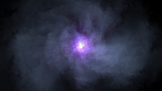 蓝色星光摄影照片_宇宙星光空间粒子星云