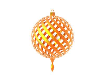 金色的球作为圣诞树上的装饰品