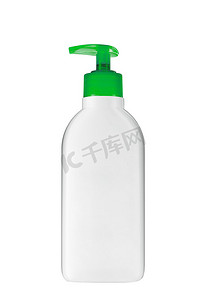 矢量香水摄影照片_“塑料瓶中的凝胶、泡沫或液体肥皂”