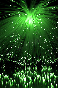 绿色光纤级联