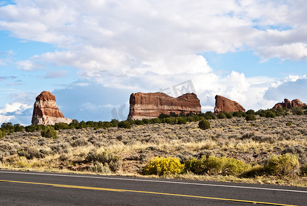 “美国科罗拉多州的红色条纹岩石”