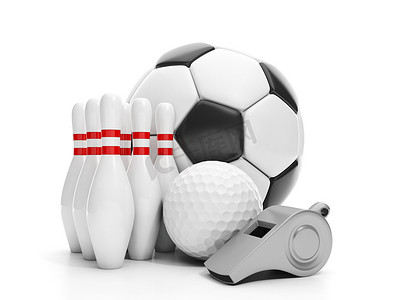 “团体运动科目。足球、高尔夫球、保龄球和威士忌”