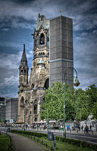 柏林博物馆岛摄影照片_大哥大教堂