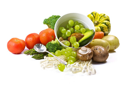 新鲜蔬菜和水果 - 有机和健康饮食