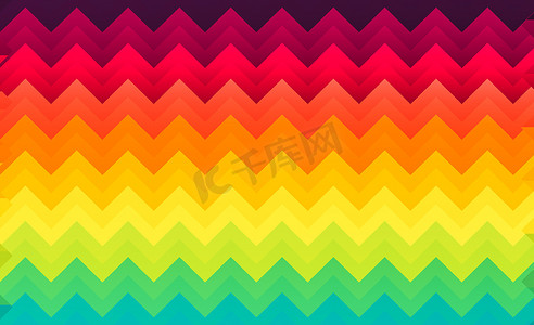 彩虹波浪摄影照片_背景的彩虹波浪，抽象五颜六色的波浪线
