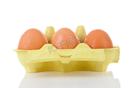 纸箱中的鸡蛋