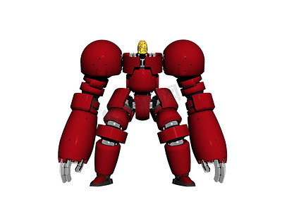 红巨人机器人在行动