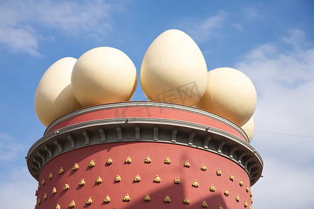 加菲摄影照片_菲格雷斯的四个鸡蛋雕塑