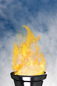 奥林匹克圣火的合成图像