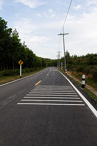 蜿蜒的道路在泰国