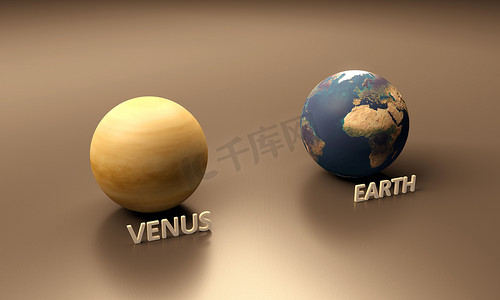 行星地球和金星