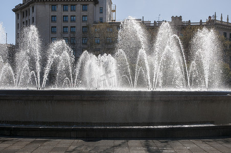 广场上的喷泉