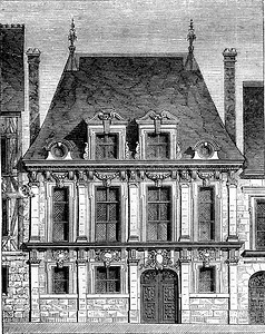 统治摄影照片_路易十三统治时期，鲁昂老房子，圣帕特里斯街，v