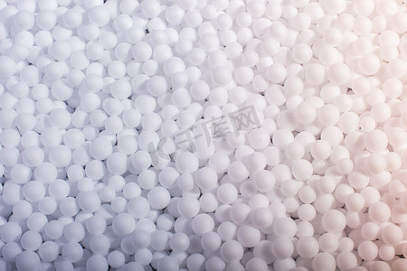 泡沫球摄影照片_作为背景的白色聚苯乙烯泡沫球