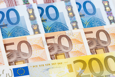 特写欧元-欧盟纸币