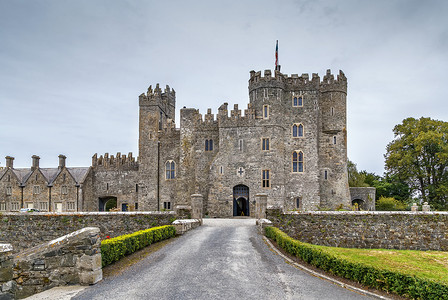 stronghold摄影照片_基尔基城堡，爱尔兰